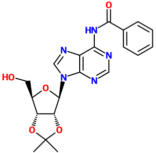(图片) MC081406 N6-Benzoyl-2',3'-isopropylideneadenosine